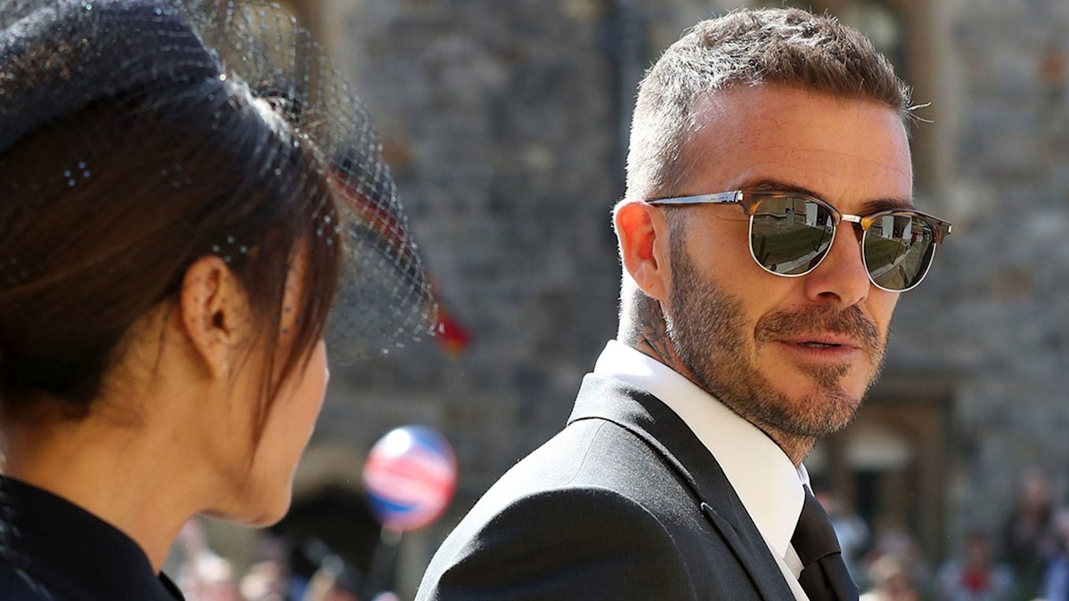 David Beckham toting Louis Vuitton Neo Greenwich bag