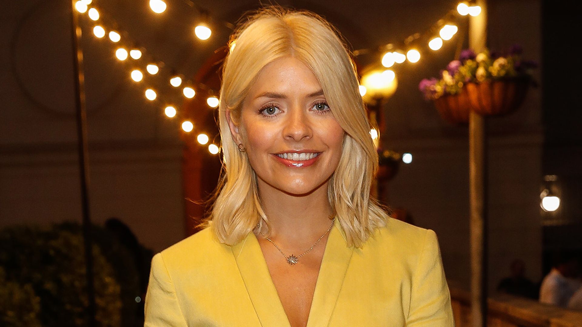 holly willoughby yellow suit