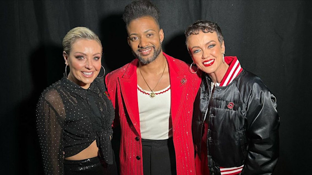 JB Gill with Lauren Oakley and Amy Dowden