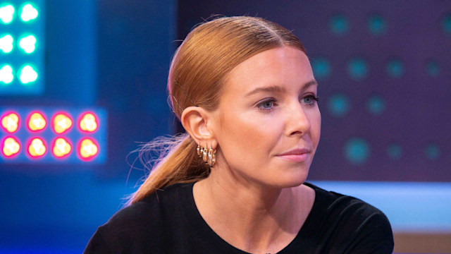 Stacey Dooley with an upset expression