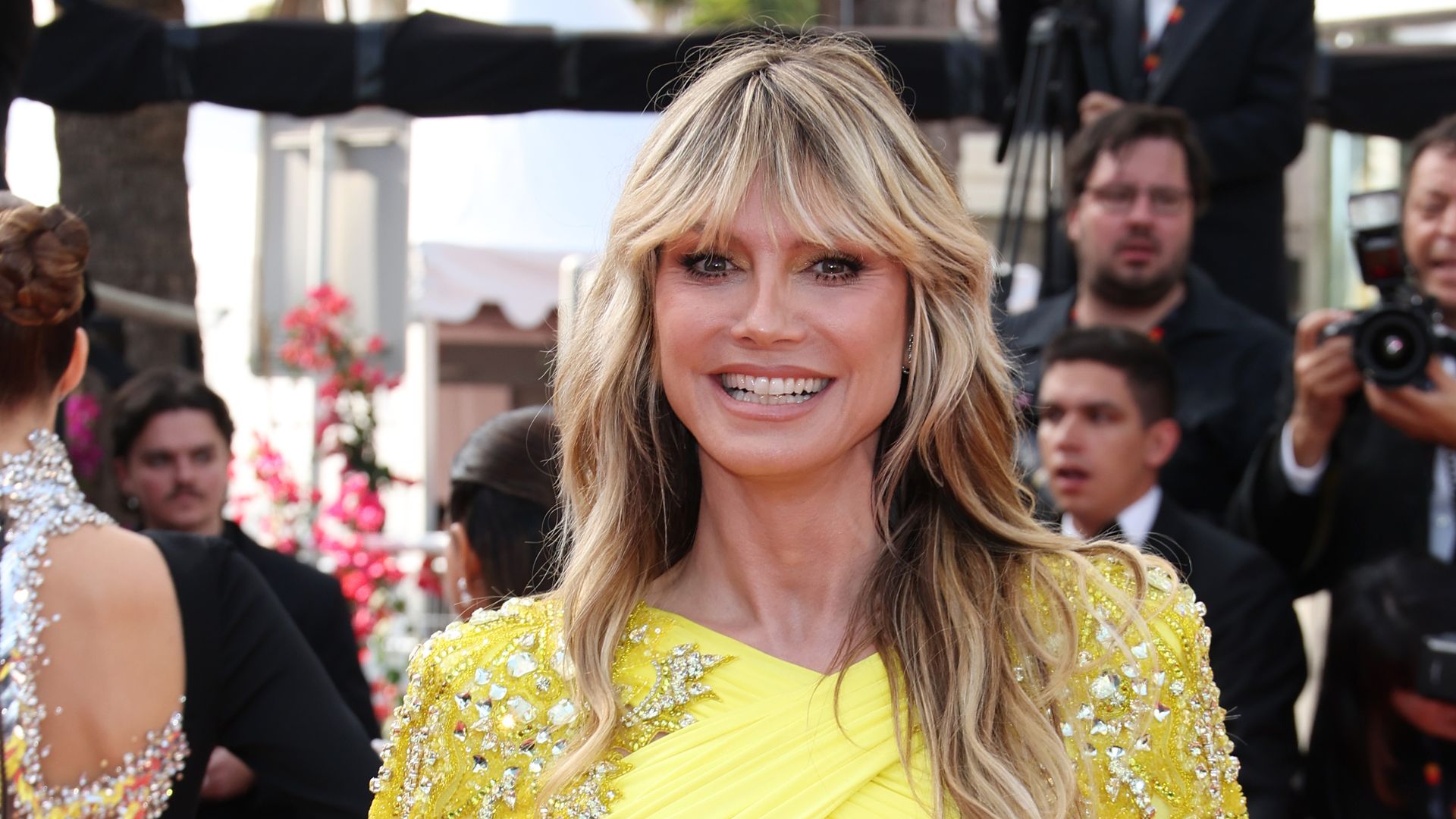 Heidi Klum attends the "La Passion De Dodin Bouffant" red carpet during the 76th annual Cannes film festival at Palais des Festivals on May 24, 2023 in Cannes, France