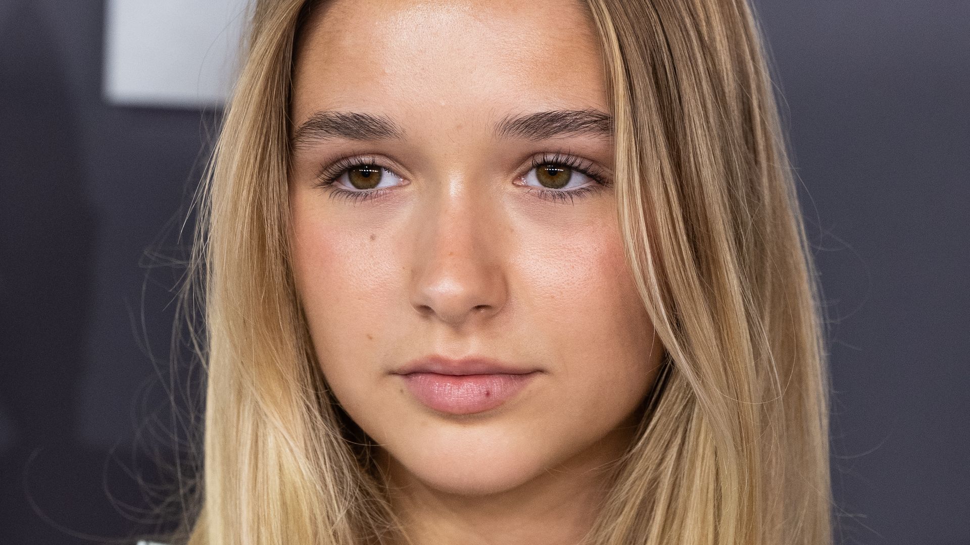 Harper Beckham attends the "Victoria Beckham" World Premiere at the Curzon Mayfair on October 08, 2025