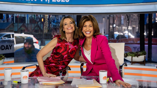 Savannah Guthrie and Hoda Kotb on Today. 