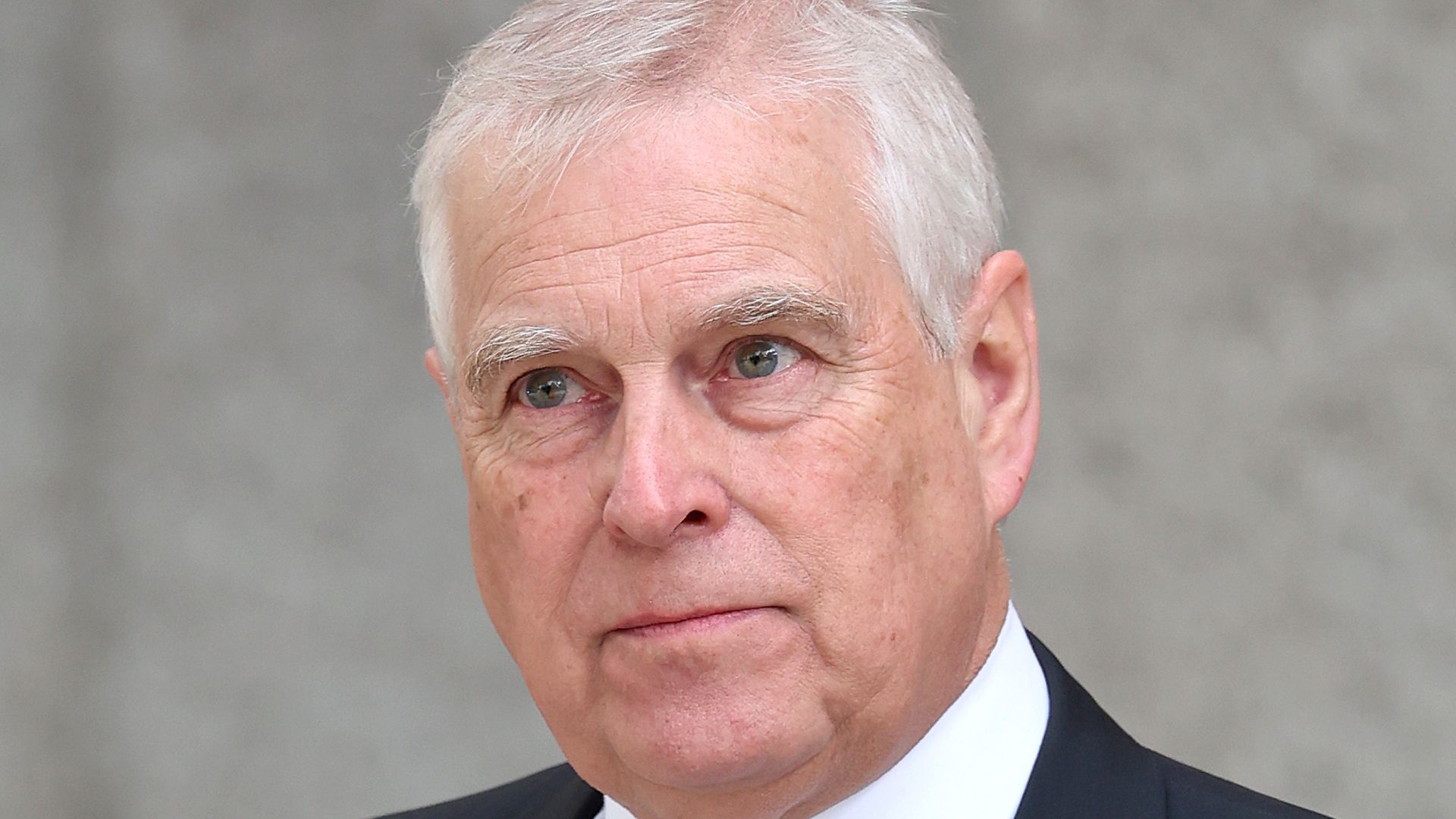 Prince Andrew at Duchess of Kent funeral