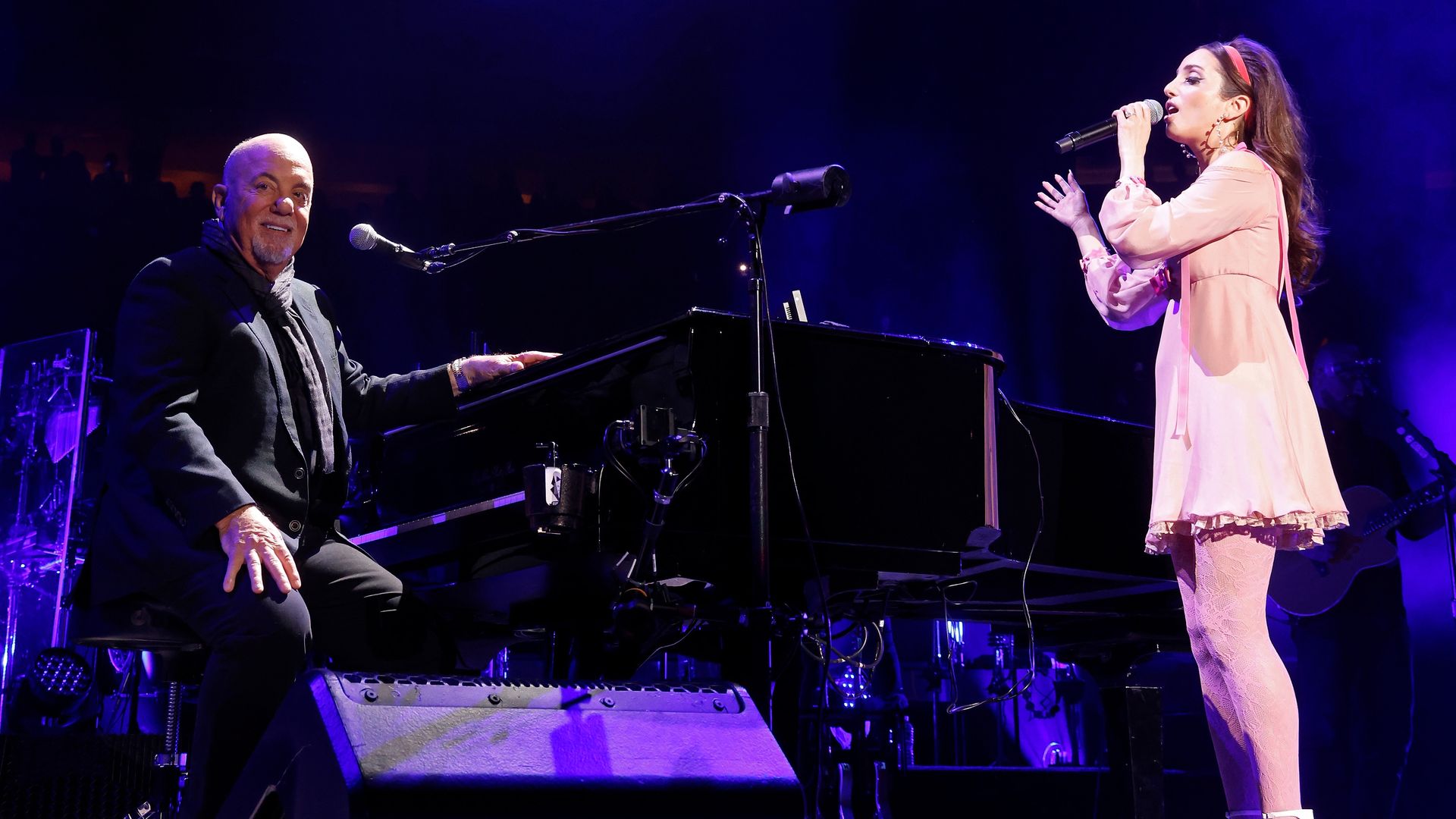 Alexa Ray Joel performing with Billy Joel in NYC