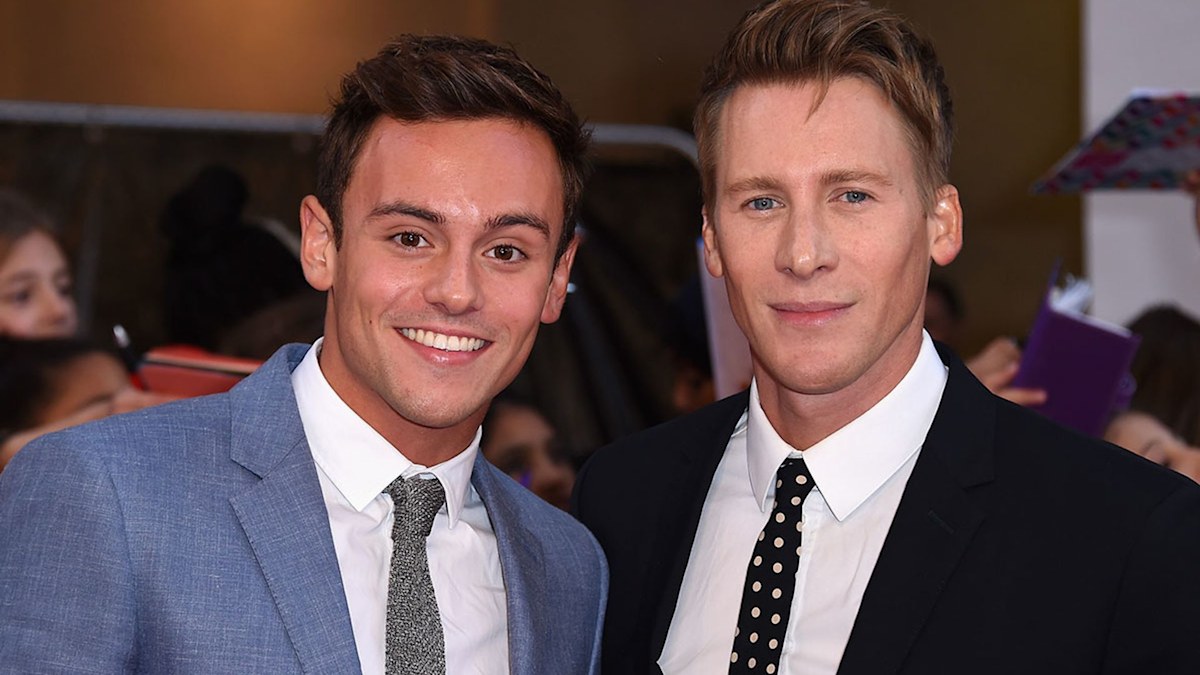 Tom Daley and husband Dustin Lance Black share adorable family photo with  baby Robbie Ray