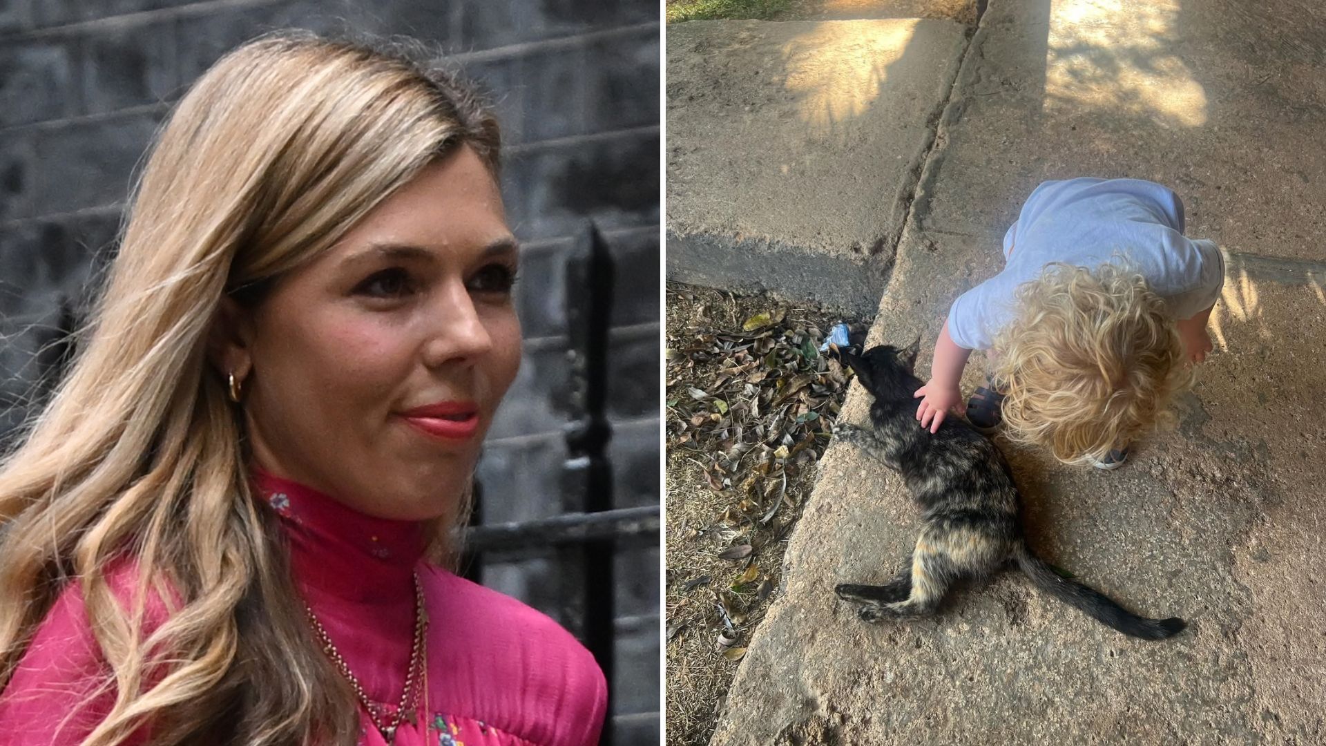 Carrie Johnson's son Wilf has wild blonde ringlets just like dad Boris in new photos