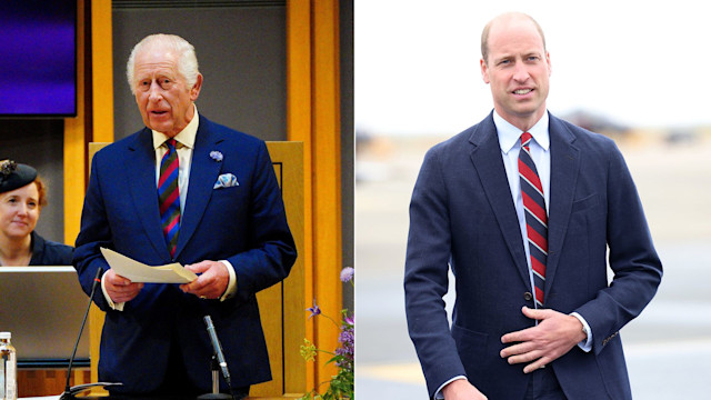 The King speaking at the Senedd and Prince William in Anglesey