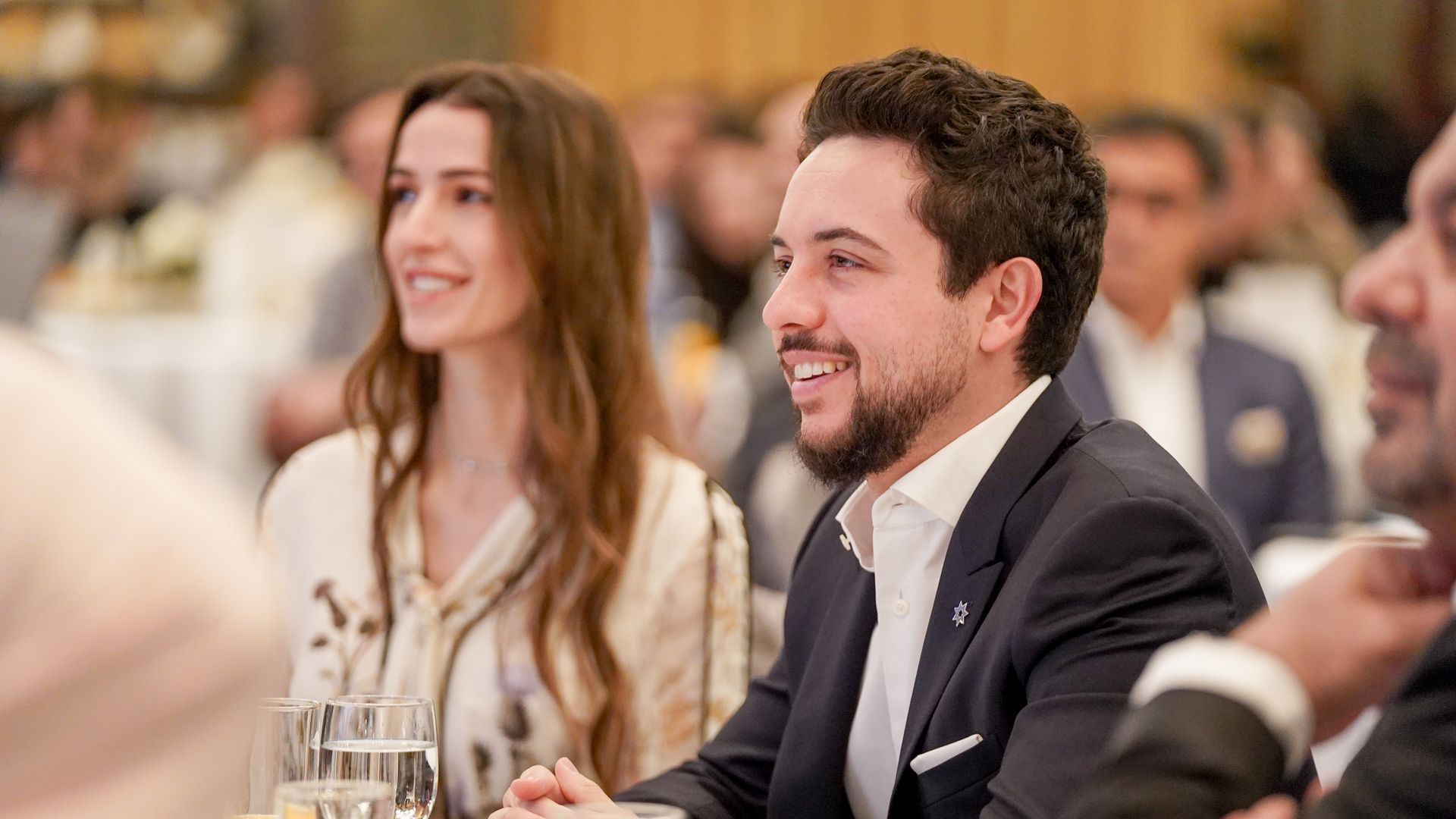 Princess Rajwa and Crown Prince Hussein appear in never-before-seen photos