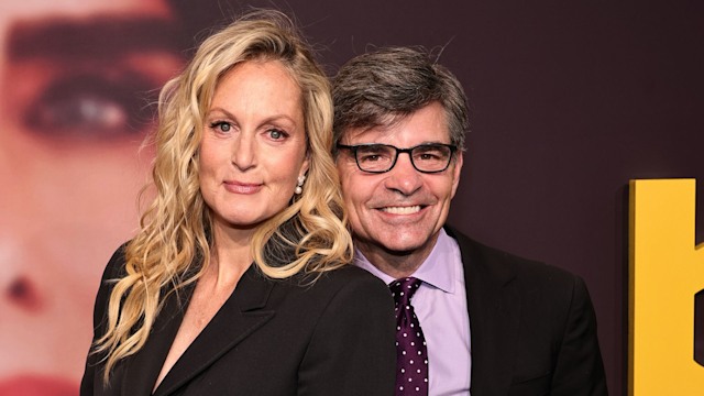 Ali Wentworth and George Stephanopoulos in black suits