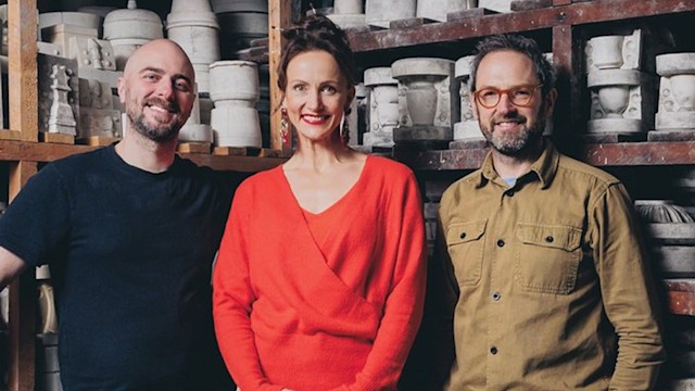 The Great Pottery Throw Down's James, Natalie and Steve