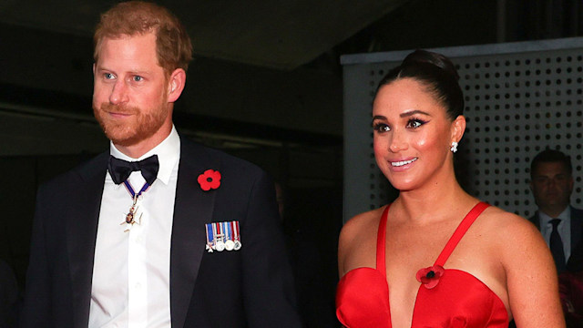 prince harry and meghan markle red dress