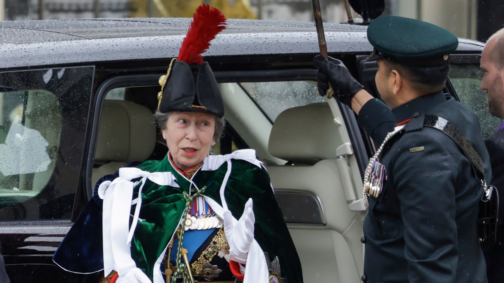Princess Anne helps husband Tim in off guard moment caught on camera ...
