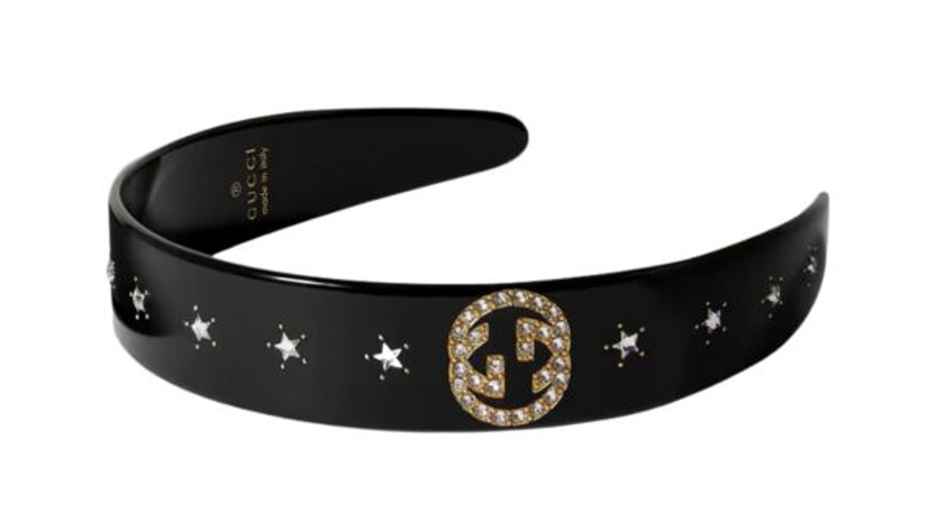 Crystal-embellished resin hairband - Gucci 