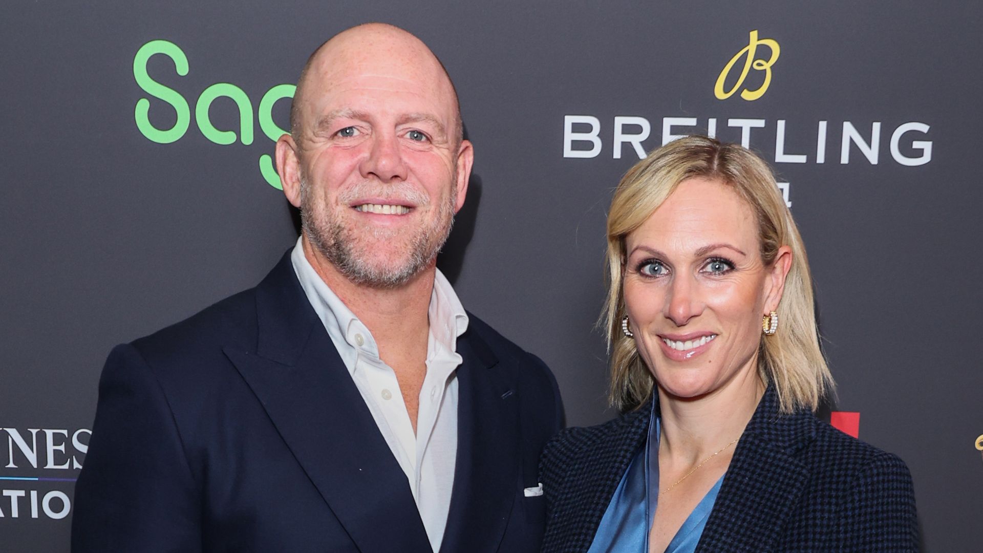 Mike Tindall and Zara Tindall in formal wear