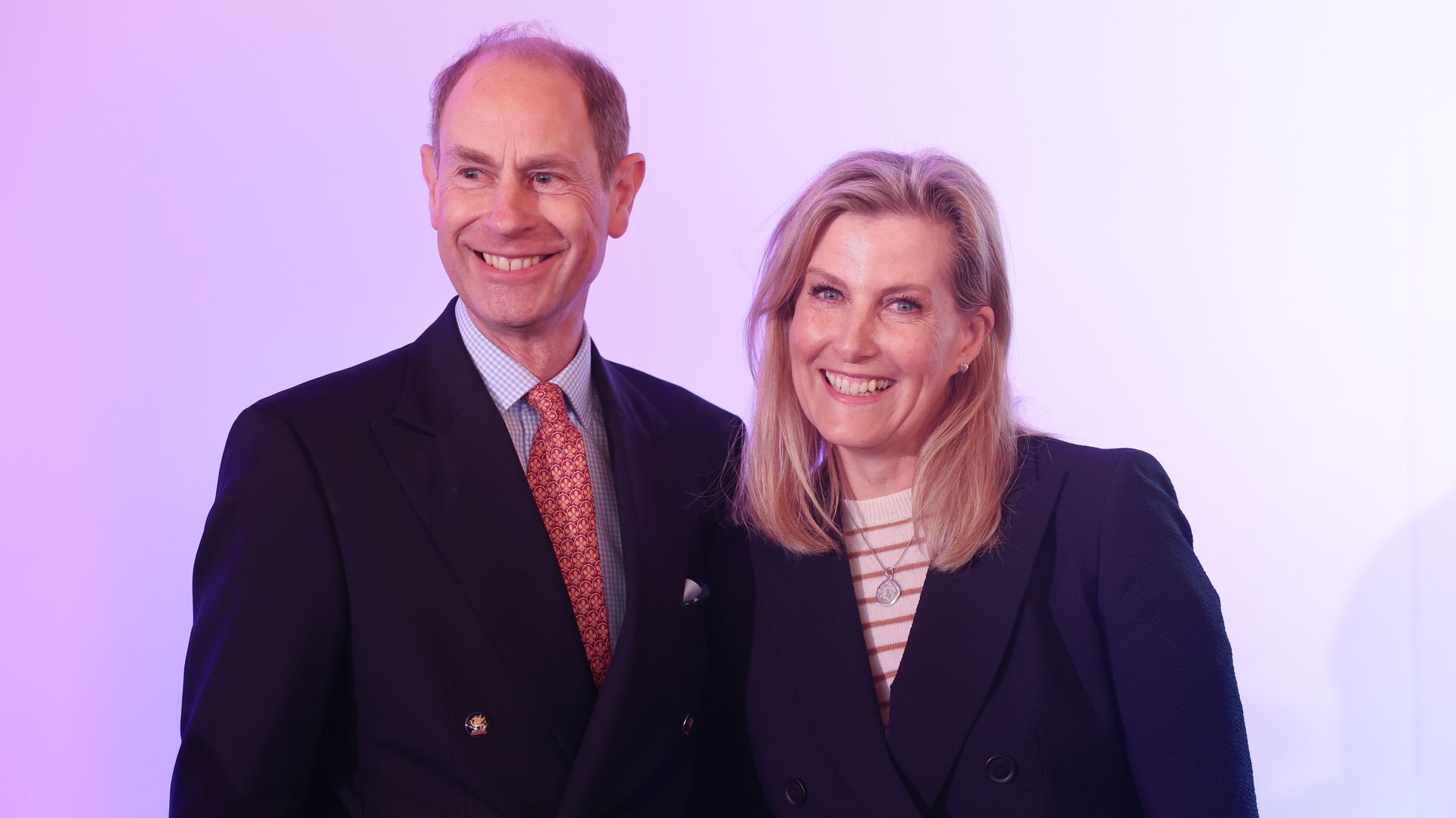 Prince Edward and Duchess Sophie smiling together