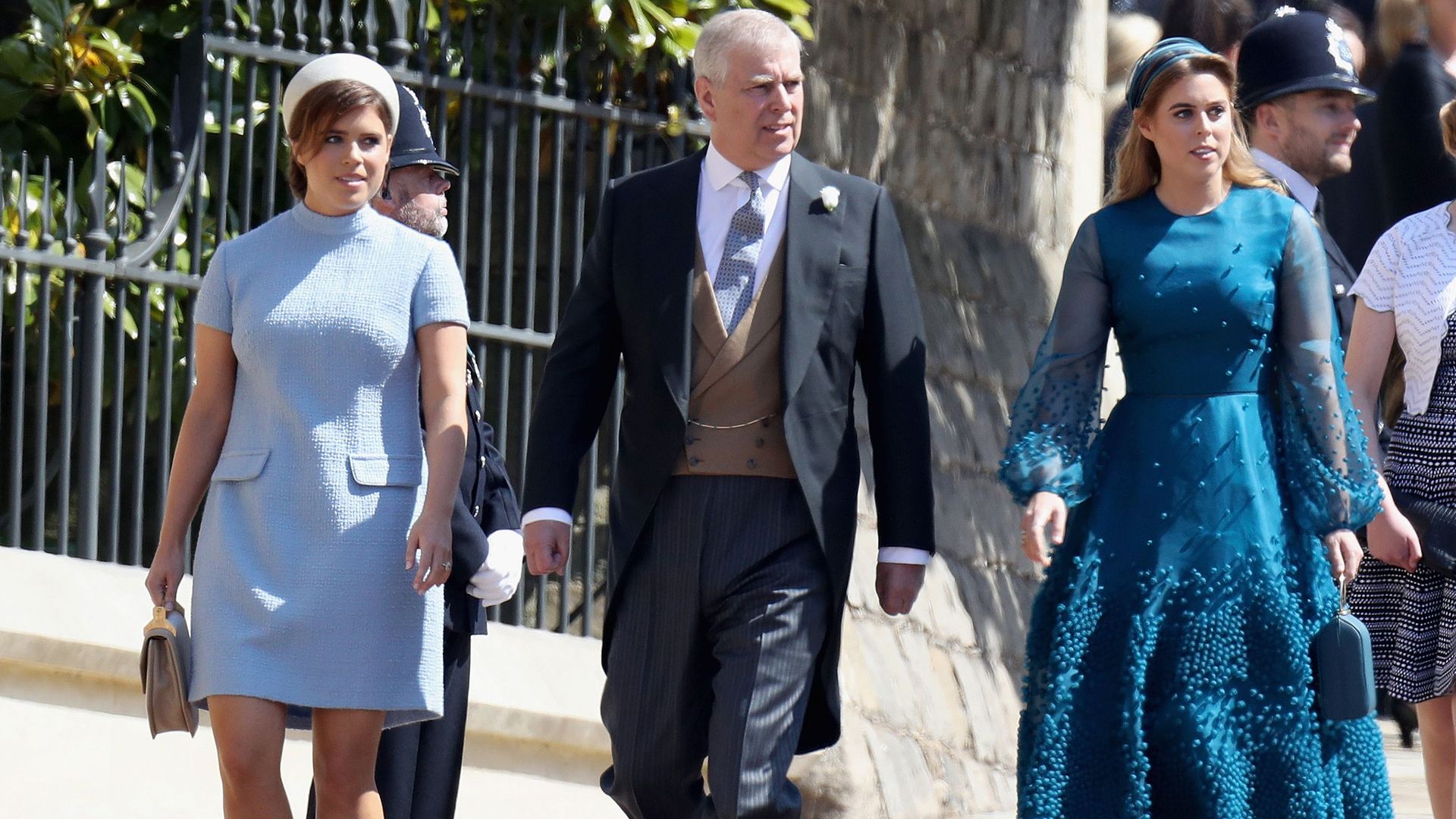 Prince Andrew and daughters Princess Eugenie and Princess Beatrice