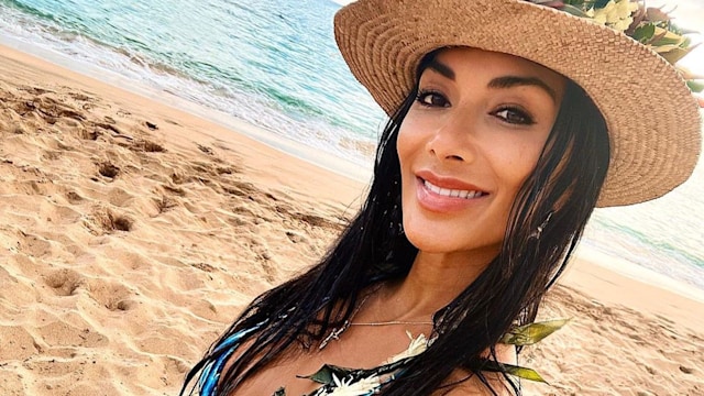 nicole scherzinger bikini on beach hawaii