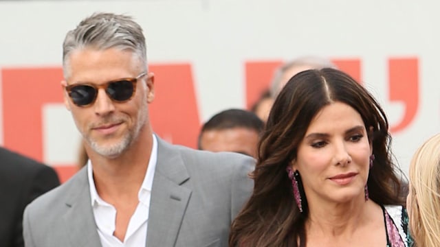 Sandra Bullock seen arriving at the London Premiere of Oceans 8 with partner Bryan Randall, 13 Jun 2018