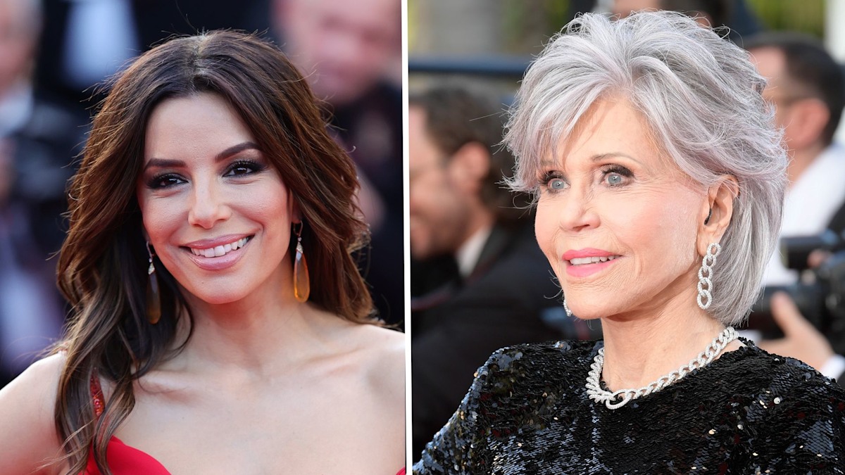 Jane Fonda, 85 and Eva Longoria, 48, are a masterclass in style as they close down the Cannes Film Festival