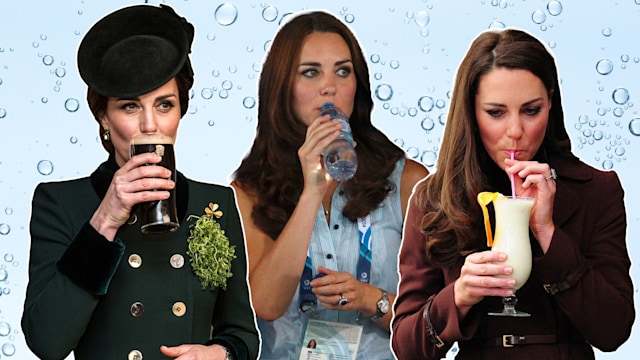 Kate Middleton drinking Guinness, water and smoothies