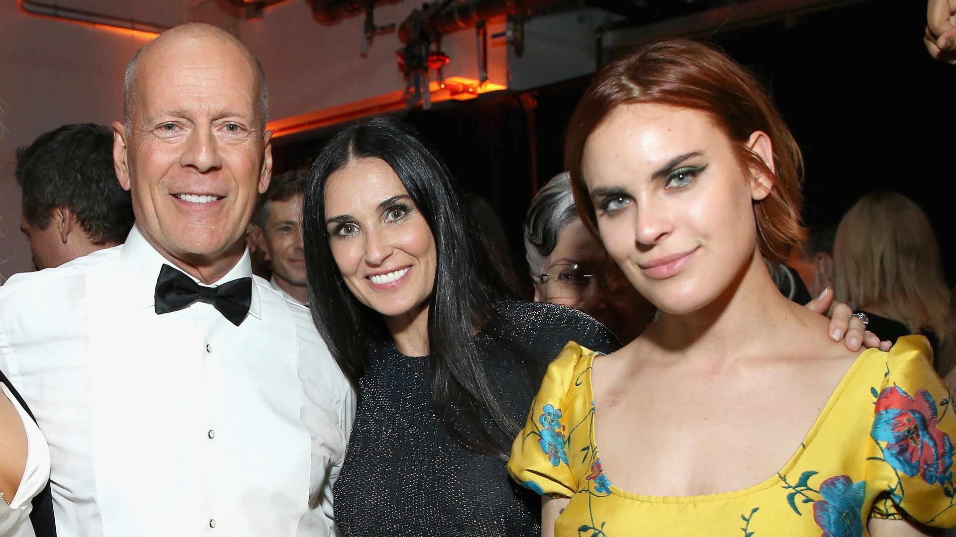 Bruce Willis, Demi Moore and Tallulah Belle Willis attend the after party for the Comedy Central Roast of Bruce Willis at NeueHouse on July 14, 2018 in Los Angeles, California