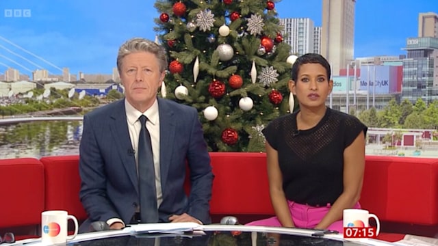 Naga Munchetty and Charlie Stayt on BBC Breakfast