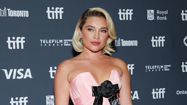 Florence Pugh attends the premiere of "We Live in Time" during the 2024 Toronto International Film Festival at Princess of Wales Theatre on September 06, 2024 in Toronto, Ontario.  (Photo by Robin Marchant/Getty Images)