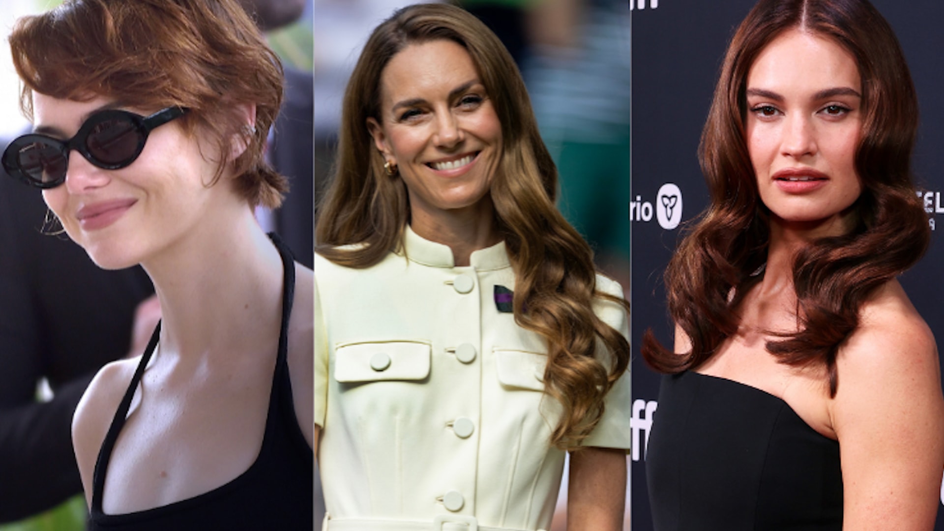 Emma Stone, Princess Kate, Lily James