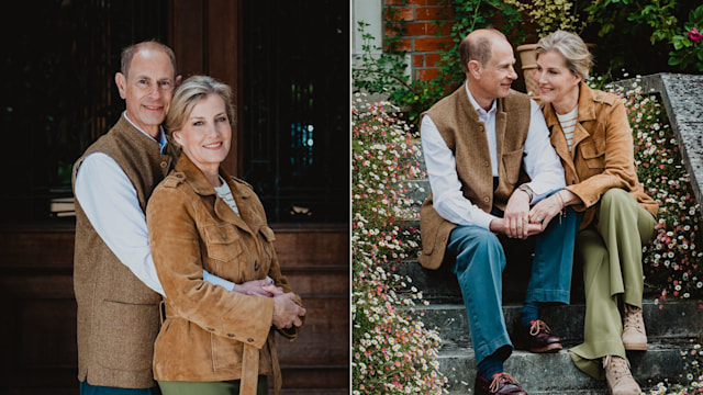 Edward and Sophie's silver wedding anniversary portraits