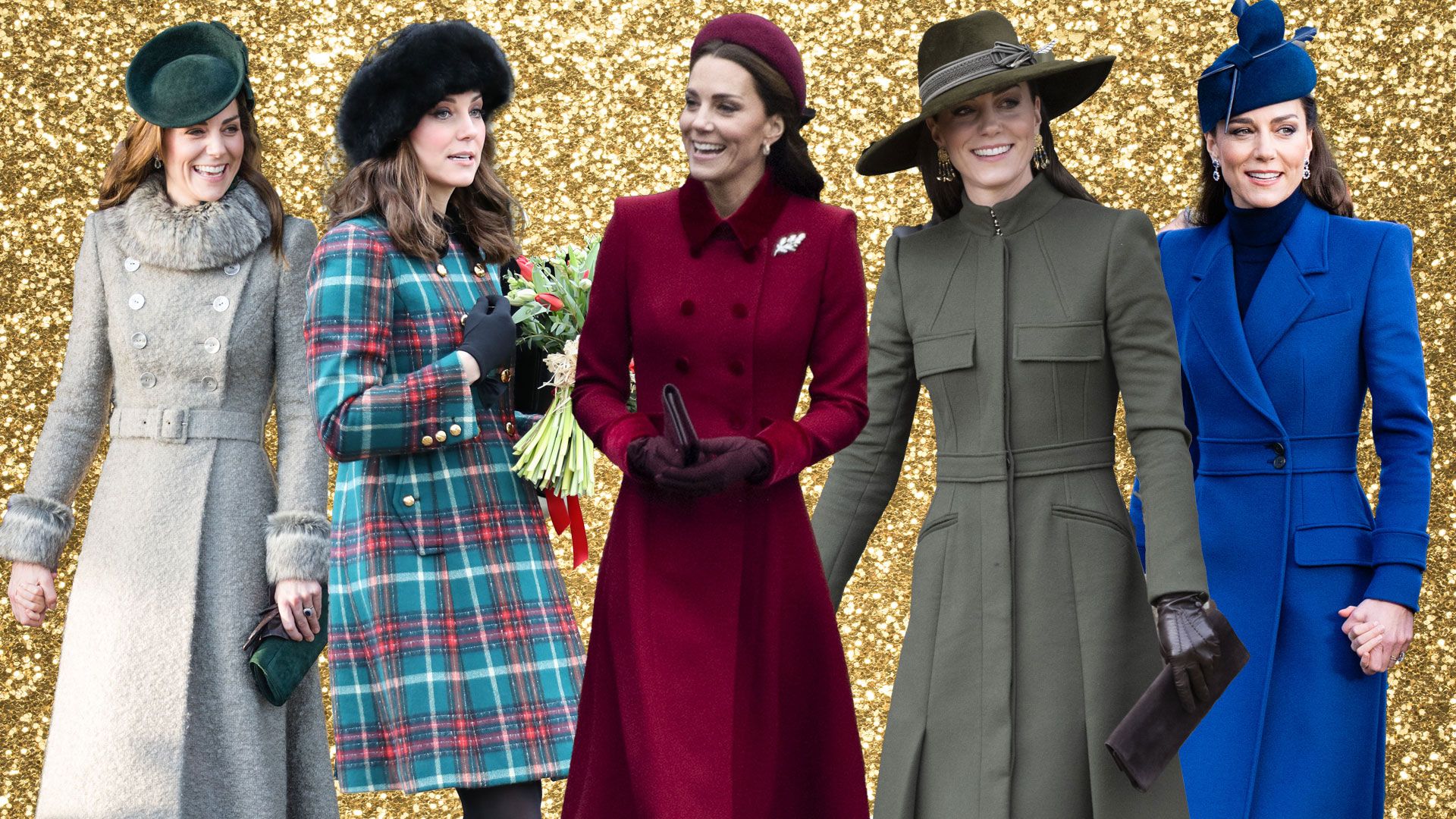 The Princess of Wales' dazzling Christmas Day outfits in photos 