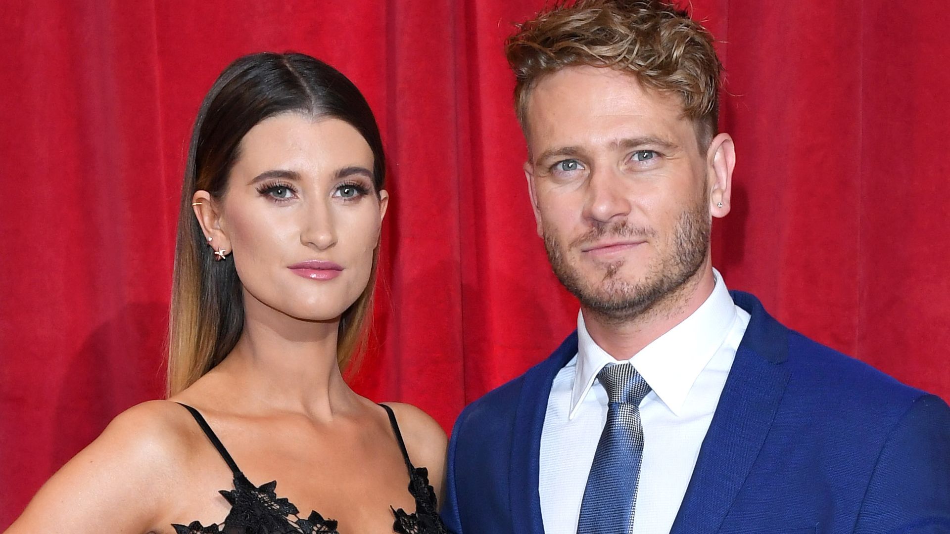 Charley Webb and Matthew Wolfenden attend the British Soap Awards at The Lowry Theatre