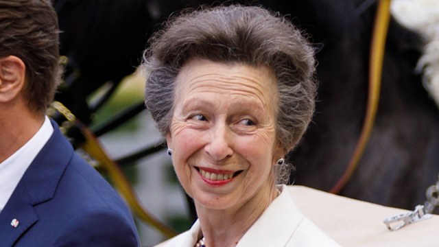 Princess Anne, Princess Royal (R) and Hendrik Wuest  attend the CHIO Media Night 2023 on June 27, 2023 in Aachen, Germany.