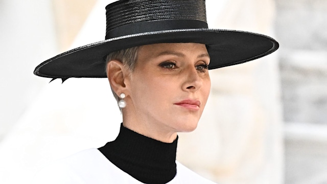 charlene of monaco in a white outfit at the Monaco National Day 2022