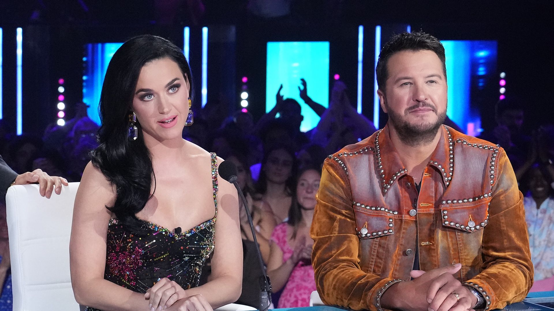 Katy Perry and Luke Bryan on American Idol in 2020