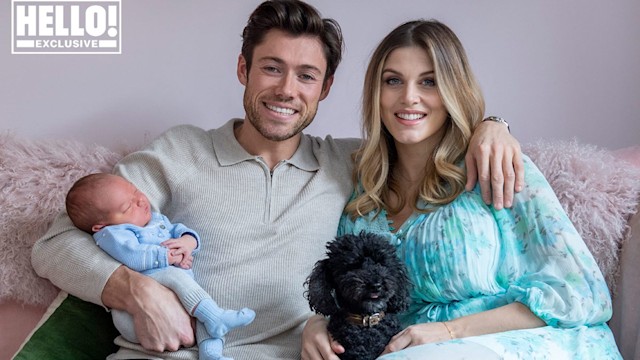 ashley james introduces baby