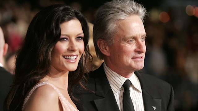 Catherine Zeta Jones and Michael Douglas during "Ocean's Twelve" Los Angeles Premiere - Arrivals at Grauman's Chineese Theater in Los Angeles, California, United States.