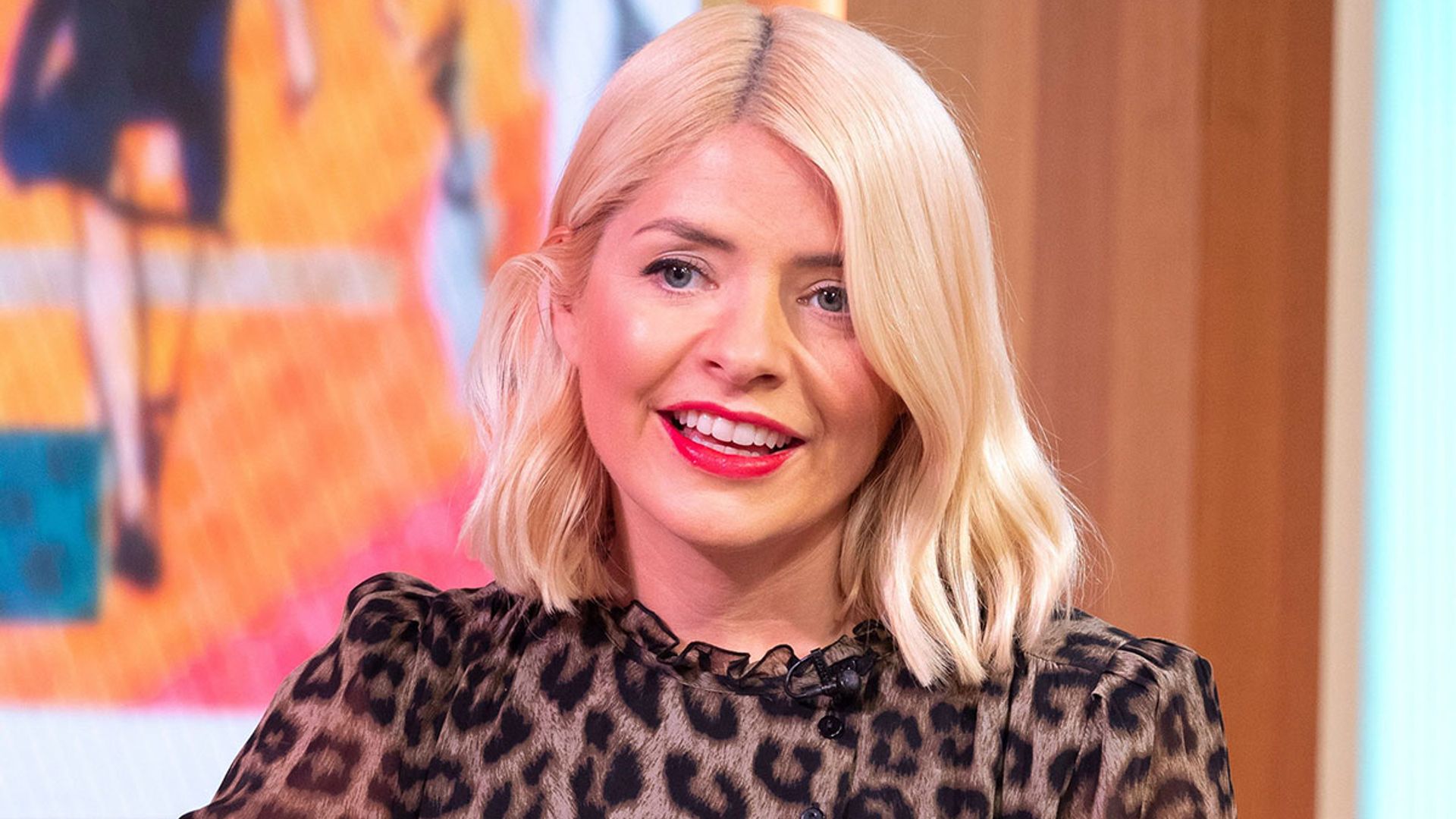 holly willoughby leopard print top