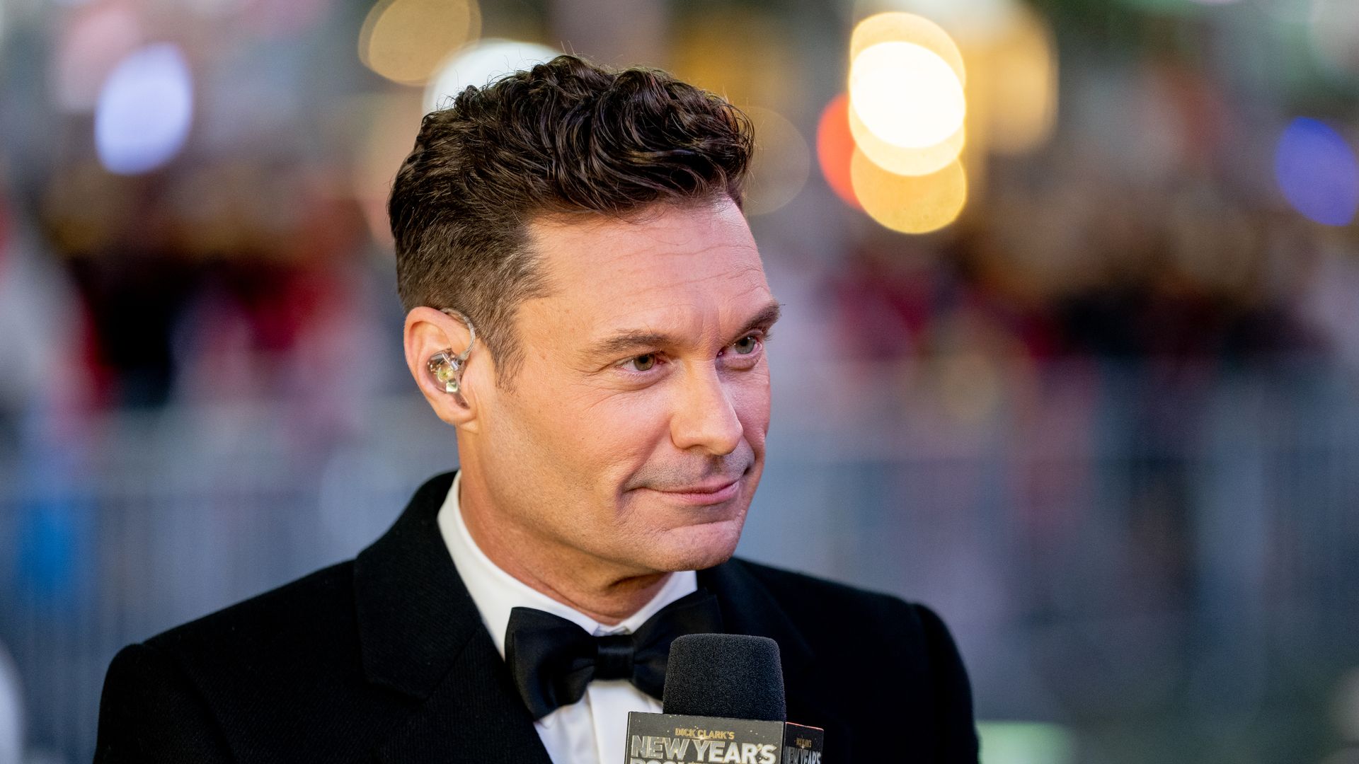 Ryan Seacrest hosts the Times Square New Years Eve Celebration on December 31, 2021 in New York City