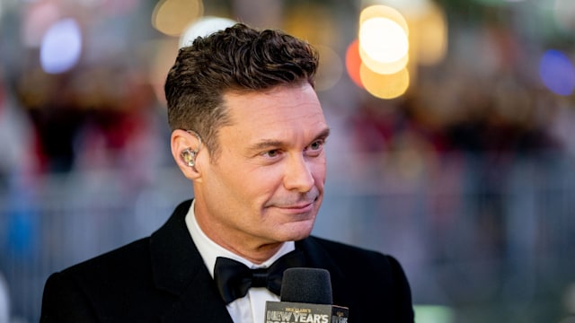 Ryan Seacrest hosts the Times Square New Years Eve Celebration on December 31, 2021 in New York City