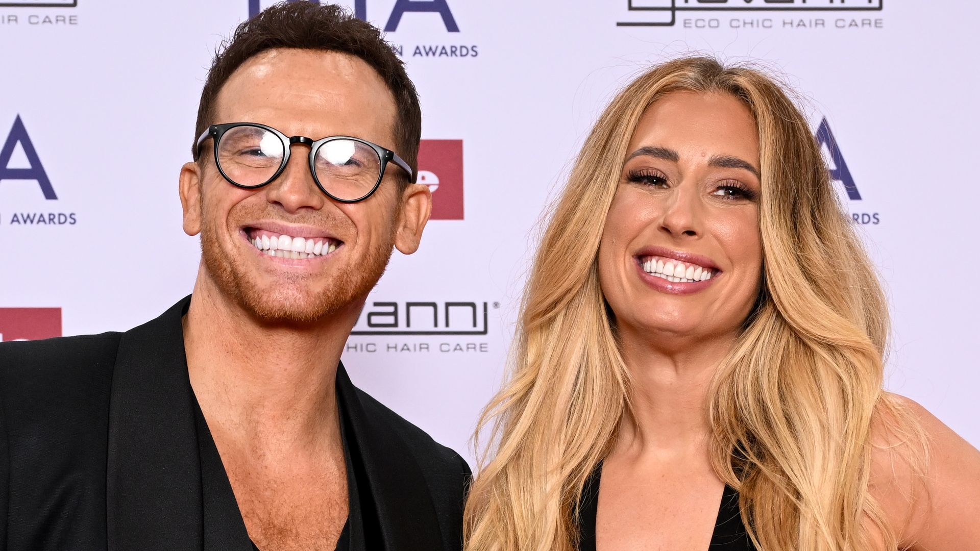 LONDON, ENGLAND - SEPTEMBER 10: (EXCLUSIVE COVERAGE) Joe Swash and Stacey Solomon attend the NTA's 2025 at The O2 Arena on September 10, 2025 in London, England. (Photo by Jeff Spicer/Getty Images for the NTA's)