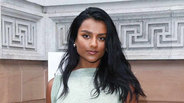 Simone Ashley attends the 16Arlington Runway Show at Royal Academy of Arts on September 15, 2024 in London, England. (Photo by Dave Benett/WireImage)