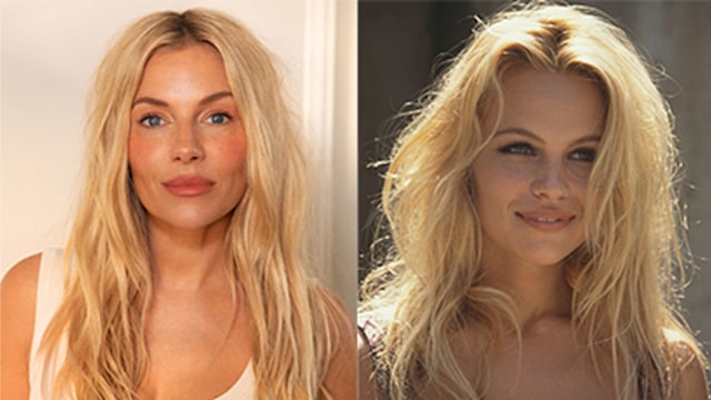 Sienna Miller looks just like Pamela Anderson in new pictures