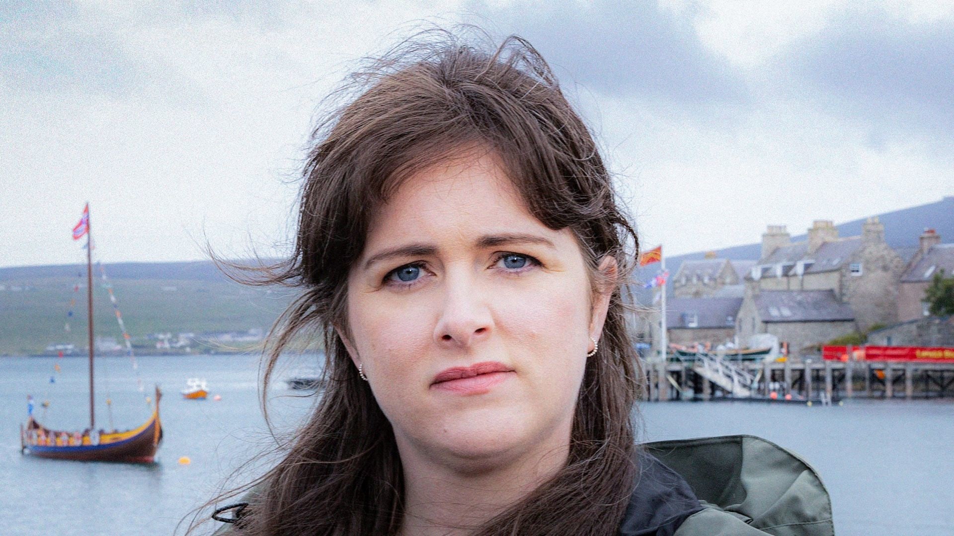 Alidon O'Donnell in a promotional image for Shetland