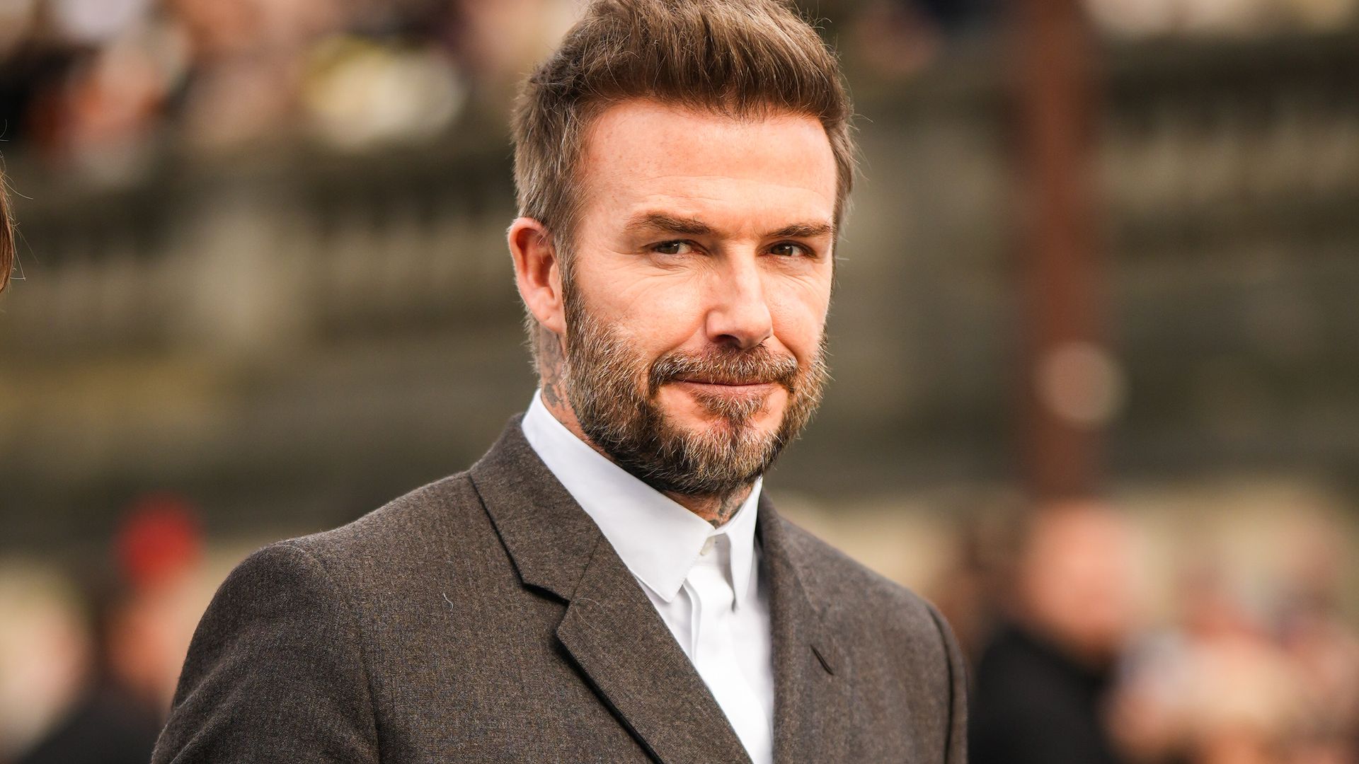David Beckham is seen outside Dior during the Paris Fashion Week 2023