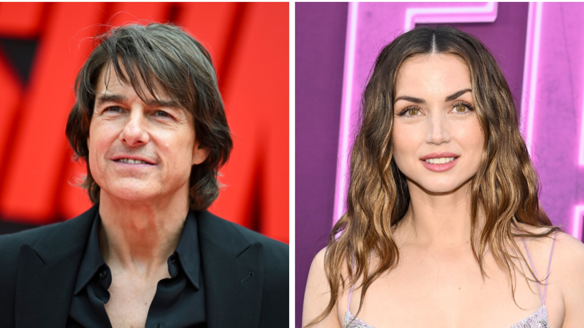Ana de Armas tom cruise split image
