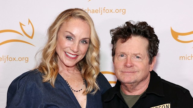 Tracy Pollan and Michael J. Fox attend "A Country Thing Happened On The Way To Cure Parkinson's" benefitting The Michael J. Fox Foundation, at The Fisher Center for the Performing Arts on April 02, 2024 in Nashville, Tennessee.