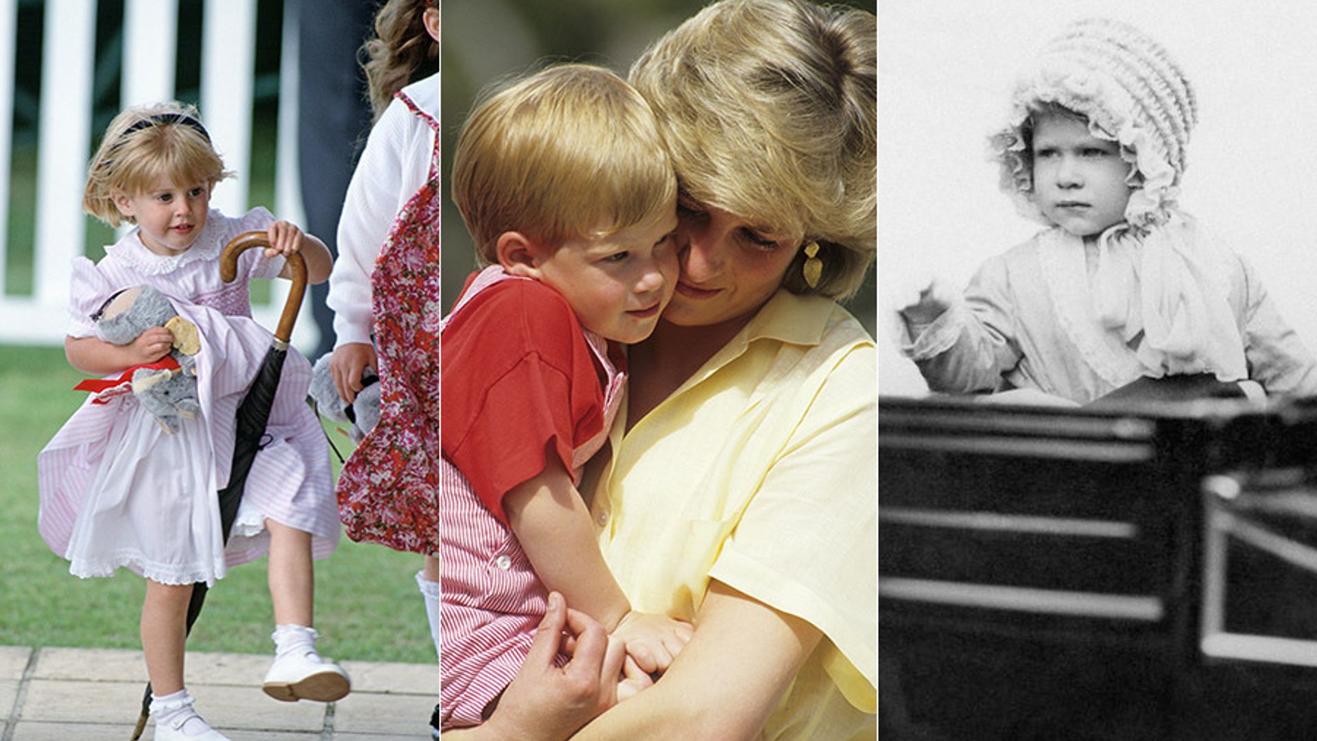 Sweet little royals back when they were just two years old, from Prince Harry to the Queen