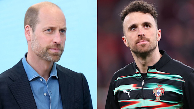 Prince William and Diogo Jota