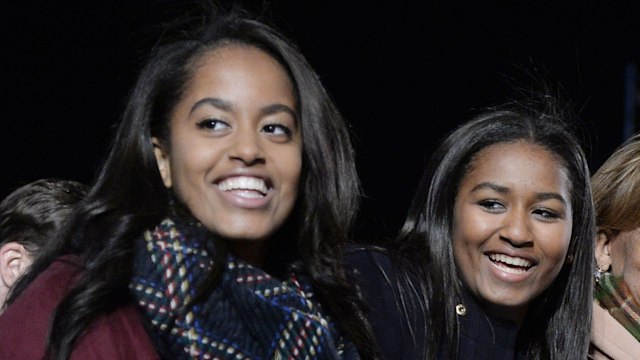 Malia and Sasha Obama